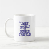 Een half keer dubbele problemen koffiemok (Links)