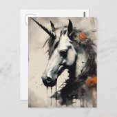 Een Halloween Eenhoorn Briefkaart (Voorkant / Achterkant)