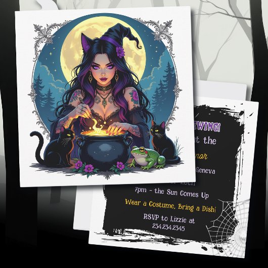 Een Halloween feestje is in aantocht! Thema van de Kaart