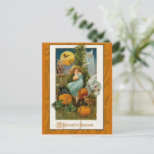 Een Halloween Nightmare Art-kaart Briefkaart (Staand voorkant)