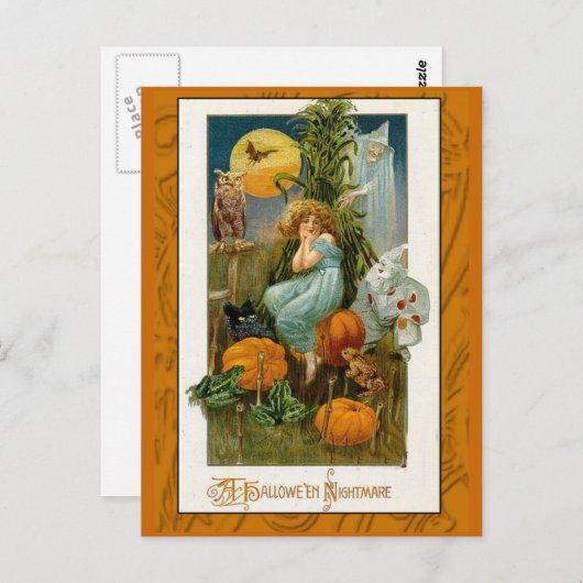 Een Halloween Nightmare Art-kaart Briefkaart (Voorkant / Achterkant)