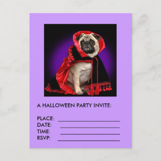 EEN HALLOWEEN UITNODIGING BRIEFKAART