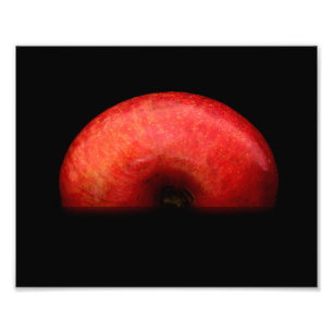 Een halve foto van Red Apple Fine Art Afdruk