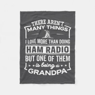 Een hamradio-opa zijn Funny oude man Fleece Deken