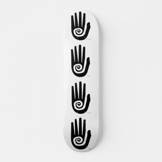 Een hand Ja:göh! Skateboard (Voorkant)