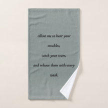 Een handdoek voor uw problemen - Comfort Quote