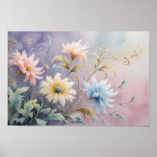 Een handgemaakt huisje is de kunst van het maken v poster