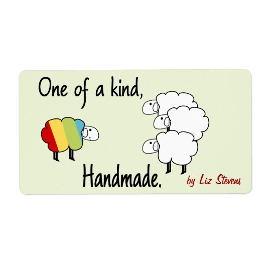 Een handgemaakt label (Voorkant)