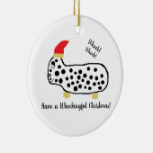 Een handig kerstfeest keramisch ornament (Rechts)