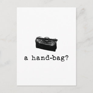 Een handtas? briefkaart