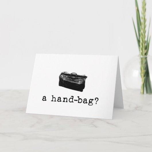 Een handtas? kaart (Voorkant)