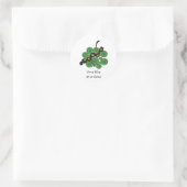 Eén hapje tegelijk Ronde sticker – Lieve worm Dood (Tas)