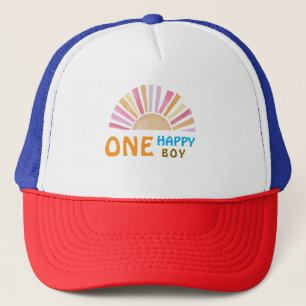 Een Happy Boy Sunshine 1e verjaardag of elke dag Trucker Pet
