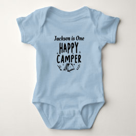 Eén Happy Camper 1st Birthday Camping Romper