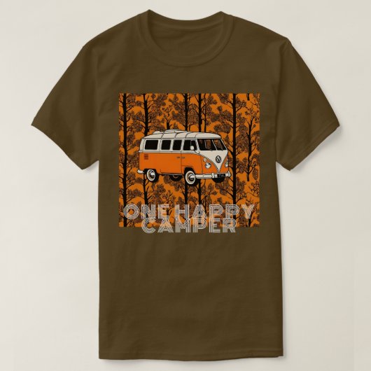 Een Happy Camper T-shirt (Design voorkant)