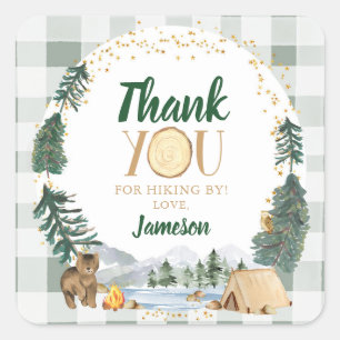 Een Happy Camper Verjaardagsfeestje Stickers