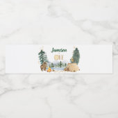 Eén Happy Camper Waterfles Etiketten (Enkel label)