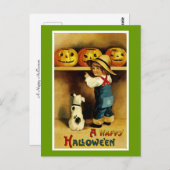 Een Happy Halloween Briefkaart (Voorkant / Achterkant)