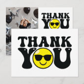 Eén Happy Man Birthday Flat Foto bedankt (Voorkant / Achterkant)