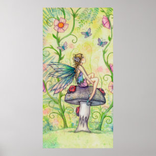 Een Happy Place Feeën- en Lieveheersbeestjesposter Poster