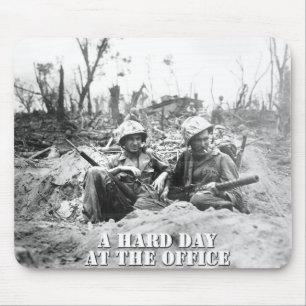 Een harde-dag-muispad muismat