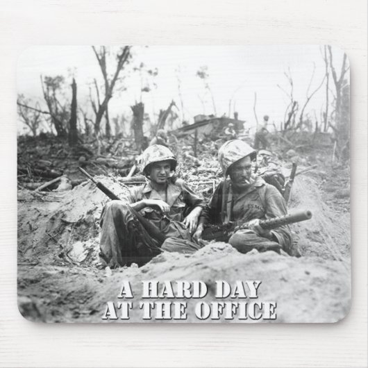 Een harde-dag-muispad muismat (Voorkant)