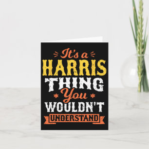 Een Harris-ding dat je achternamen niet zou begrij Kaart