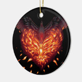 Een hart geboren keramisch ornament (Links)