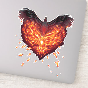 Een hart geboren sticker