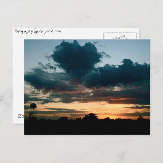 Een hart in de hemel briefkaart (Voorkant / Achterkant)