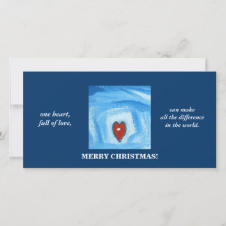 EÉN HART/KERST FEESTDAGENKAART