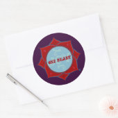 Een hart Lotus Sticker (Envelop)