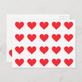 Een hart van liefde en genegenheid briefkaart (Voorkant / Achterkant)