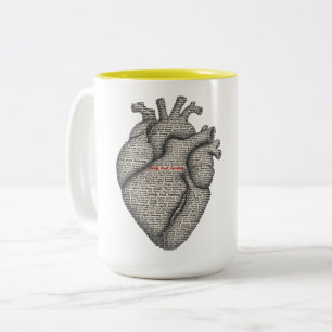 Een Hart Vol Woorden Tweekleurige Koffiemok