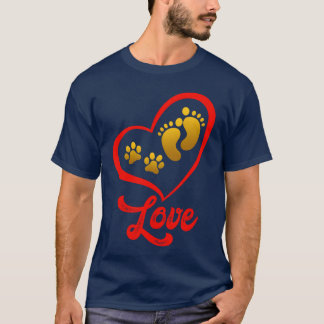 Een hart voor honden Dierenliefde Hondeneigenaar P T-shirt