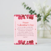 Een hartelijke valentijnskaart feestdagenkaart (Staand voorkant)