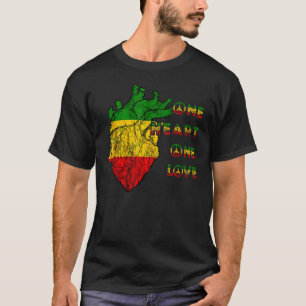 Eén harteloze liefhebber van Rasta Reggae Peace Ra T-shirt