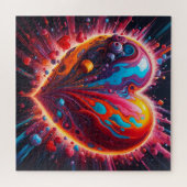 Een hartslag legpuzzel (Horizontaal)