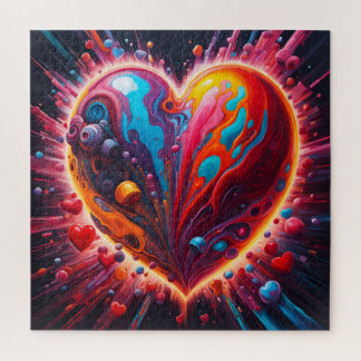 Een hartslag legpuzzel