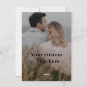 Een hartverwarmde Bericht Gepersonaliseerde Kaart (Achterkant)