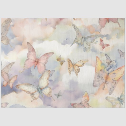 Een Heavenly Butterfly Series Design 9 Tissuepapier (Voorkant)