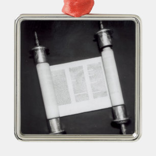 Een Hebreeuwscrol Metalen Ornament