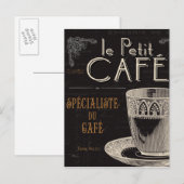 Een hedendaagse beker koffie briefkaart (Voorkant / Achterkant)