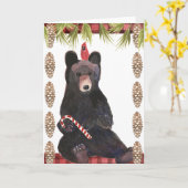 Een heel beiaard Kerstmis met denneappels Kaart (Gele Bloem)