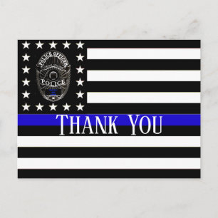 EEN HEEL BIJZONDERE DANK JOU STEUN POLITIE ANSICHT BRIEFKAART