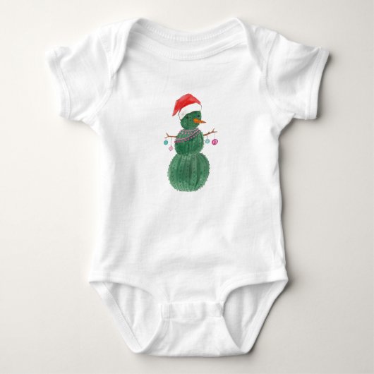 Een heel Cactus kerstman Romper (Voorkant)