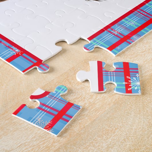 Een heel Duits Shepherd Candy Cane Kerstmis Legpuzzel (Zijkant)