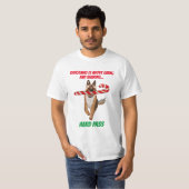 Een heel Duits Shepherd Candy Cane Kerstmis T-shirt (Voorkant volledig)