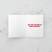 Een heel Duitse-herder-candystick-Kerstmis Kaart (Binnen)