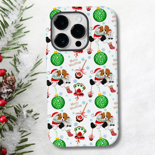 Een heel kerstfeestelijke Cavalier King Charles Case-Mate iPhone 14 Pro Hoesje